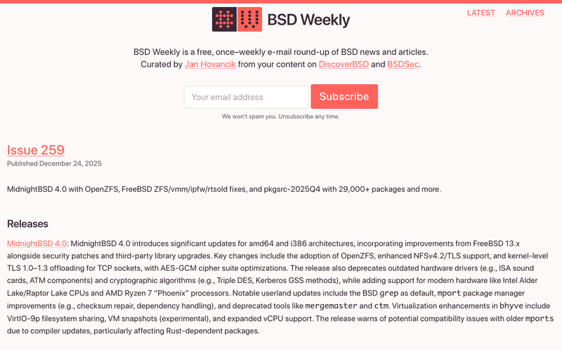 BSD Weekly