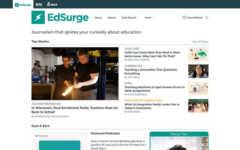 EdSurge newsletter preview