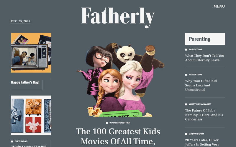 Fatherly newsletter preview