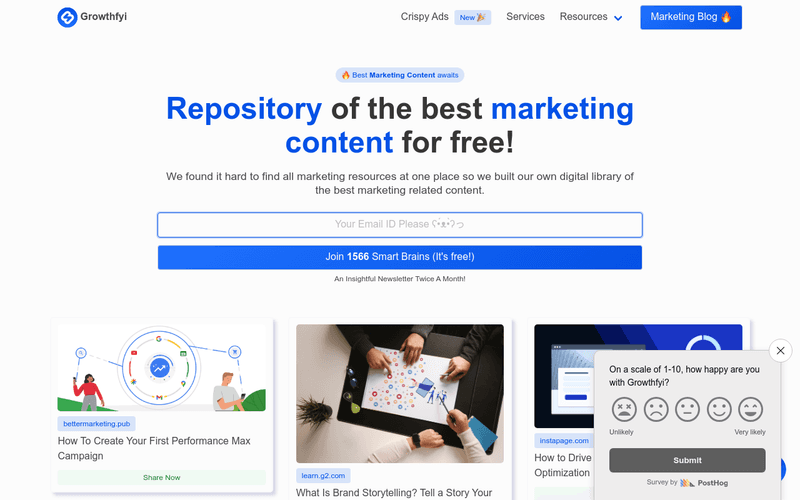 GrowthFYI newsletter preview