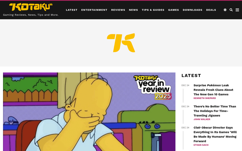 Kotaku newsletter preview