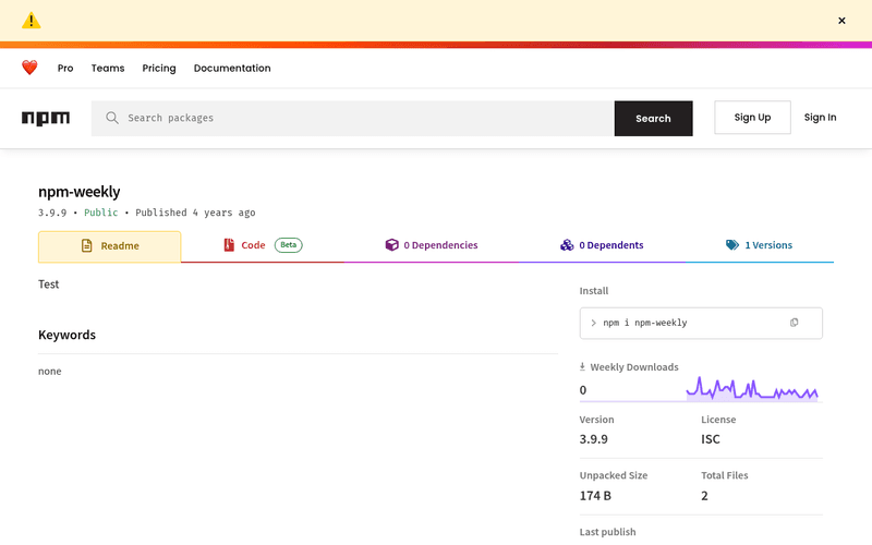 npm Weekly newsletter preview