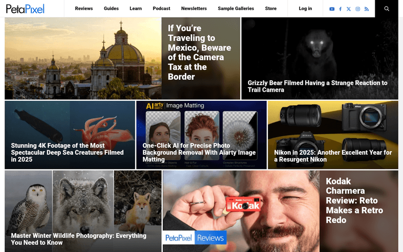 PetaPixel newsletter preview