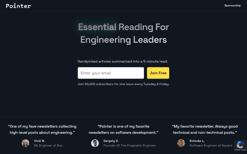 Pointer newsletter preview