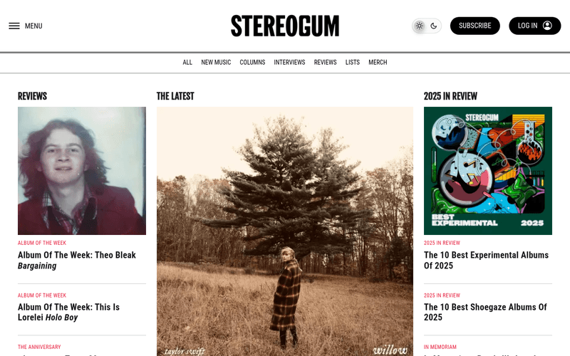Stereogum newsletter preview