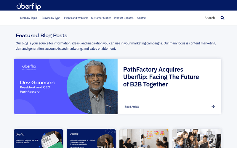 Uberflip newsletter preview