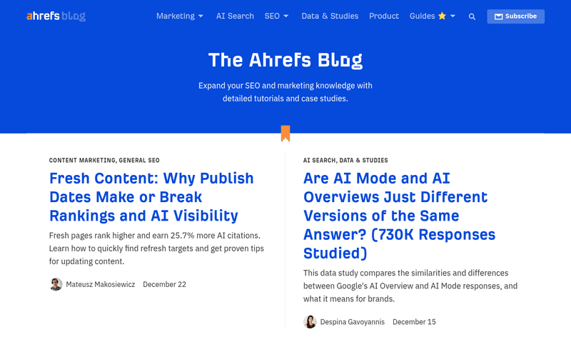 Ahrefs Digest newsletter preview