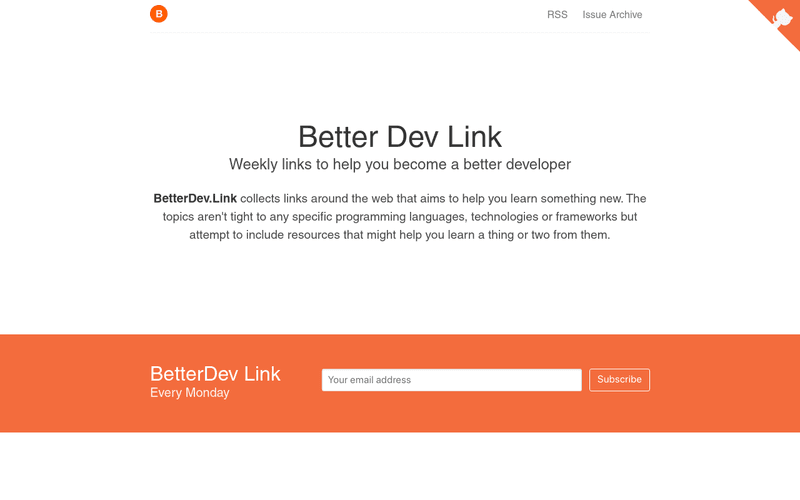 Better Dev Link newsletter preview