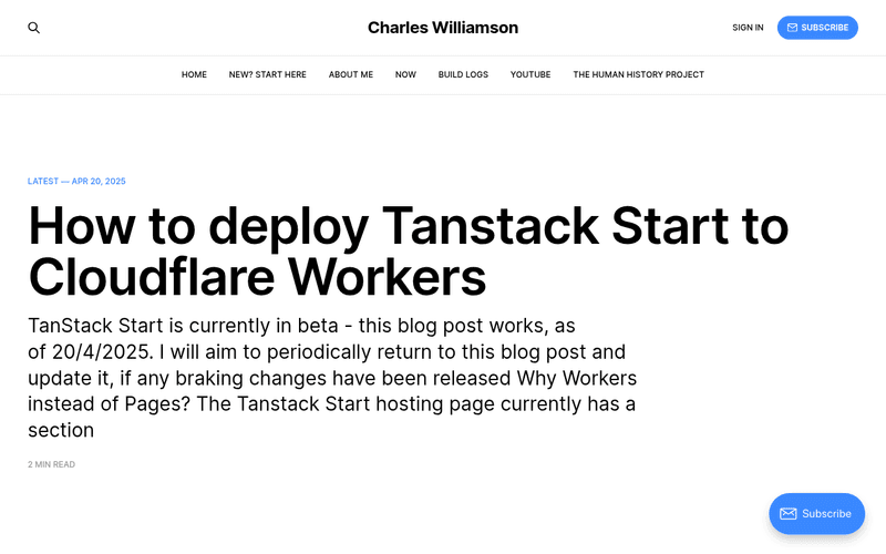 Charles Williamson newsletter preview