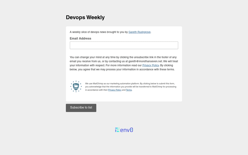 DevOps Weekly newsletter preview