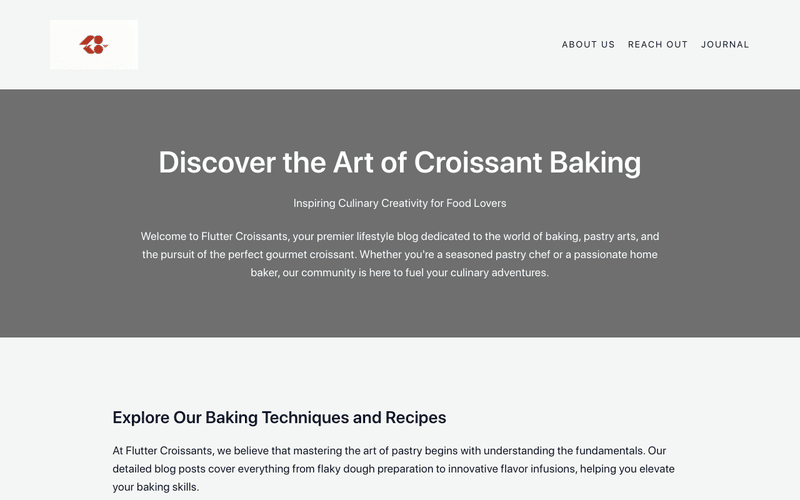 Flutter Croissants newsletter preview