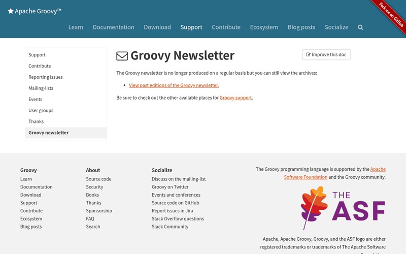 Groovy Weekly newsletter preview