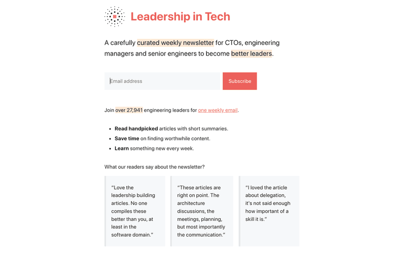 Leadership in Tech