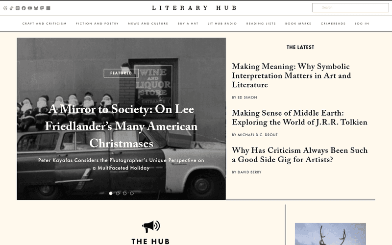 Literary Hub newsletter preview