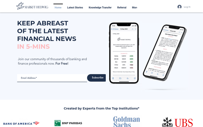 Market Hedwig newsletter preview