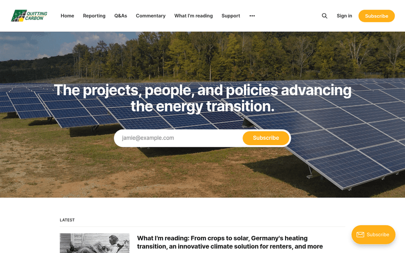 Quitting Carbon newsletter preview