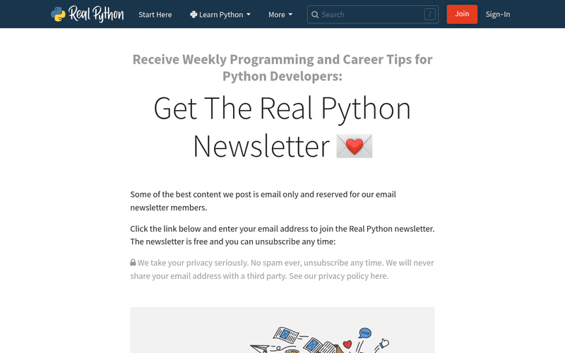 Real Python Newsletter newsletter preview