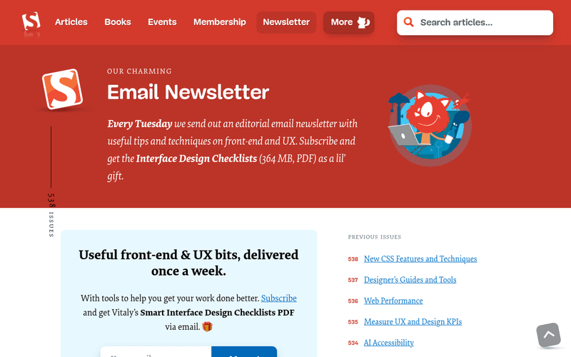 Smashing Magazine Newsletter newsletter preview