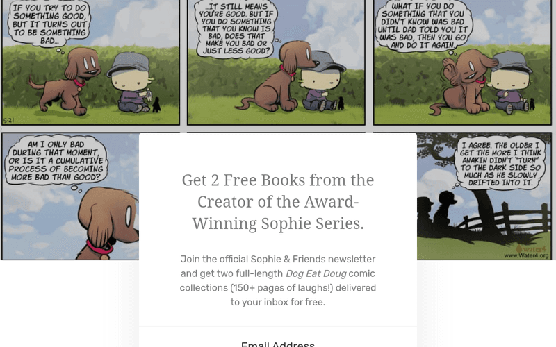 Sophie Comics newsletter preview