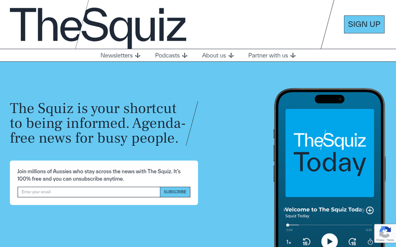 The Squiz Today newsletter preview