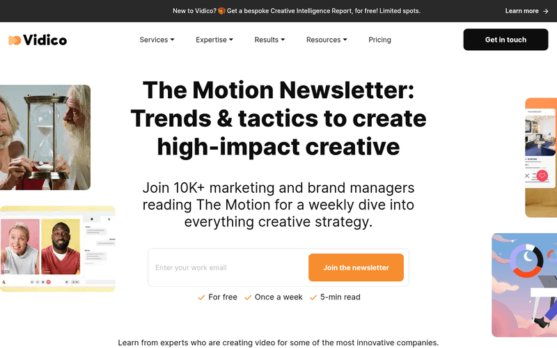 Video For Growth newsletter preview