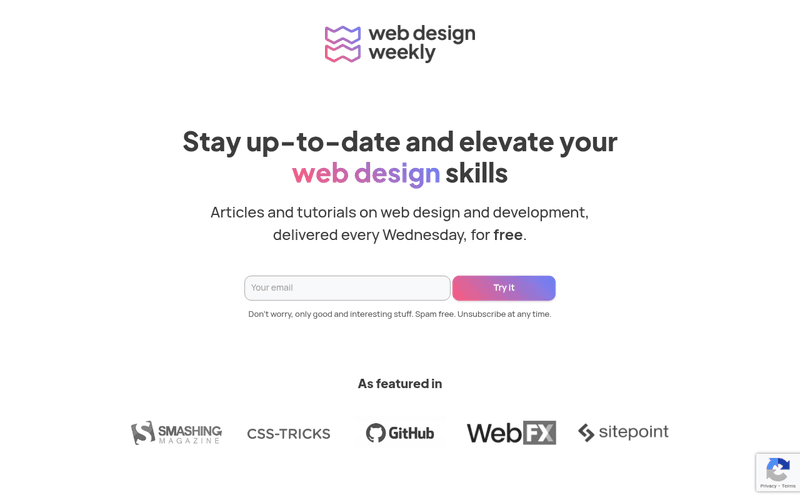 Web Design Weekly